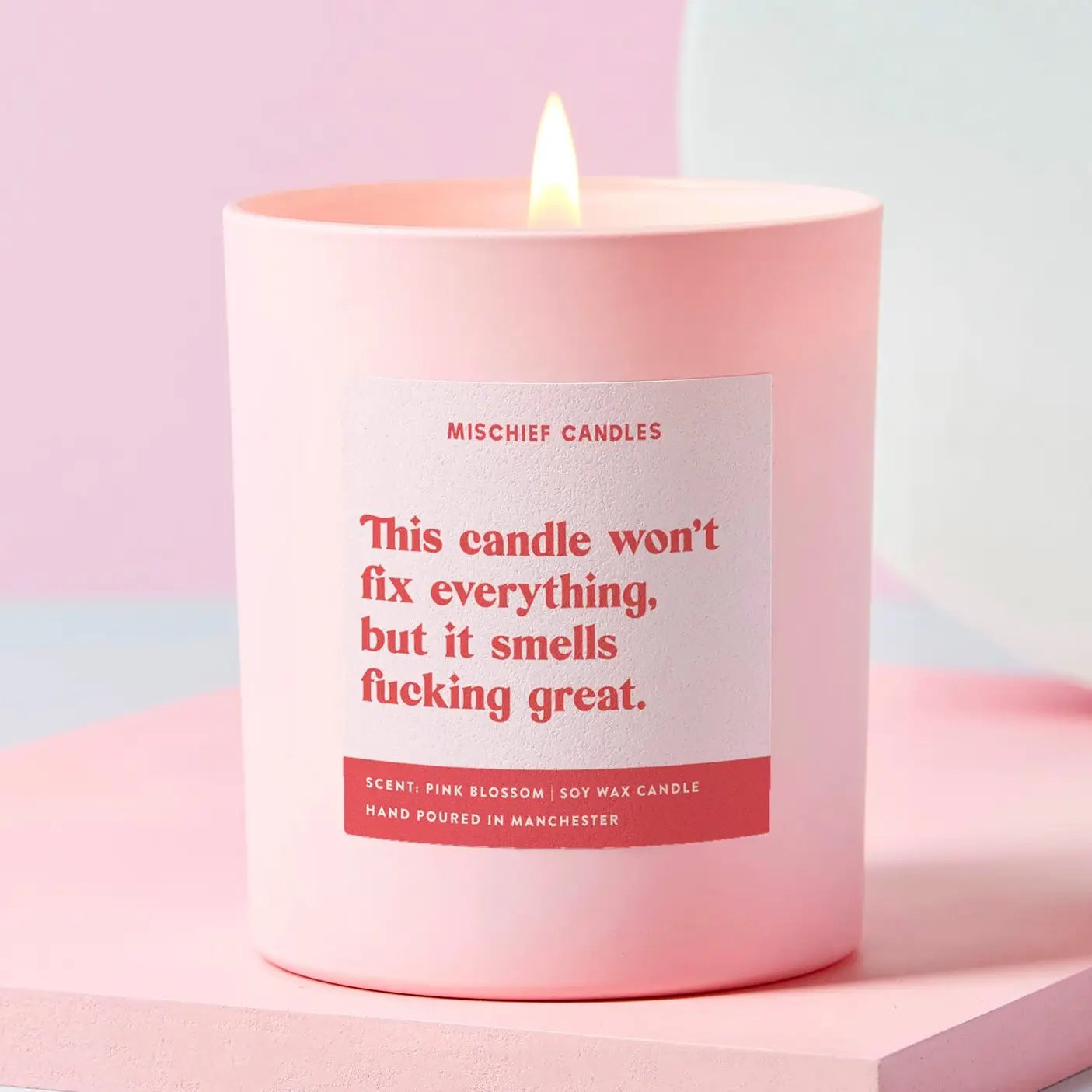 This Candle won't fix everyting but it smells F*cking great Candle