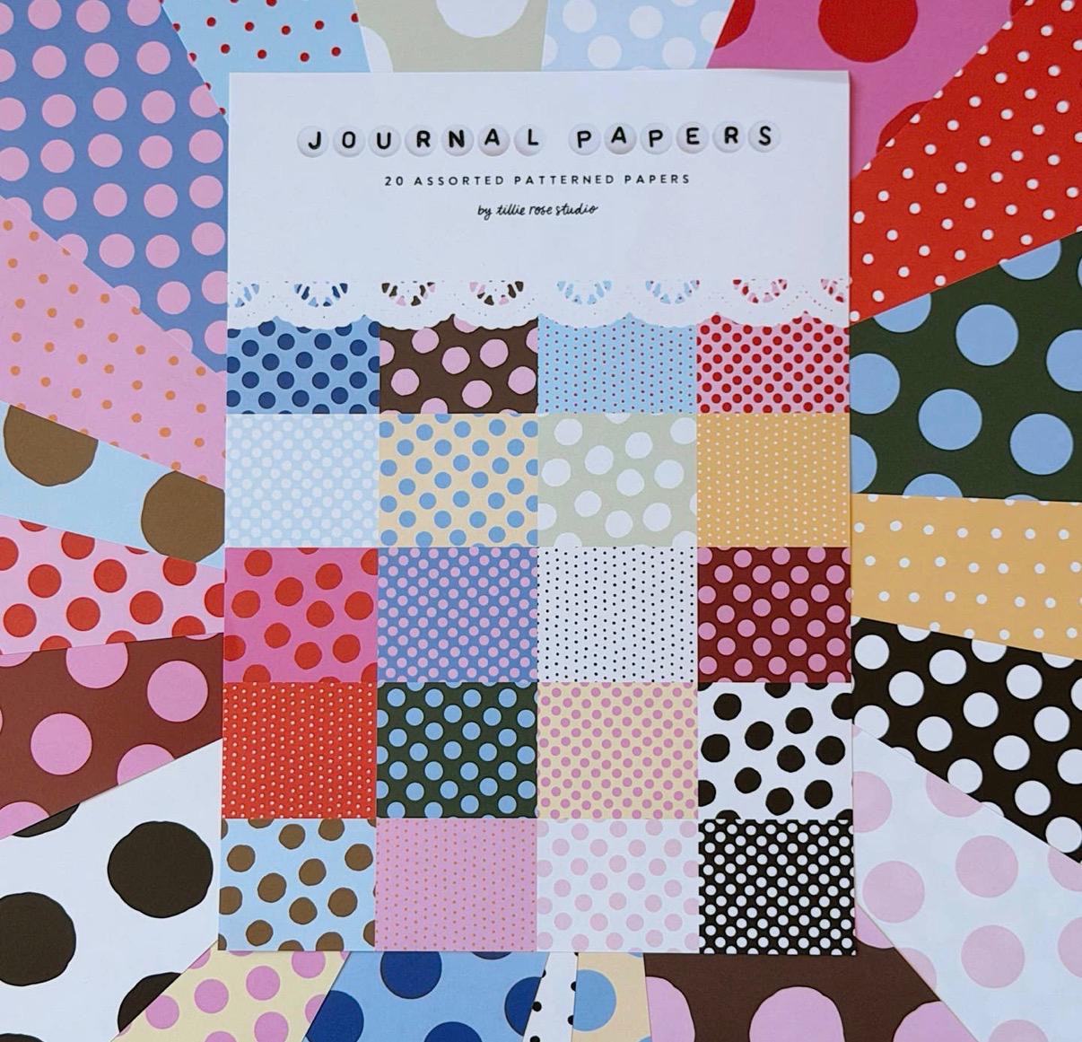 Journal Papers Pack: Polka Dot Edition