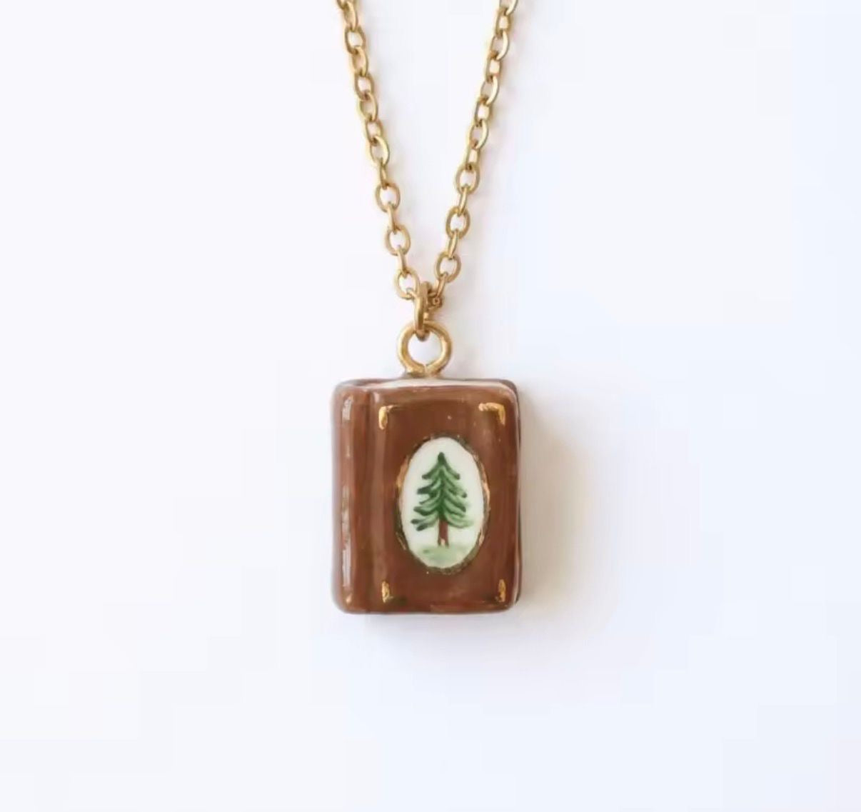 Tree Book Necklace