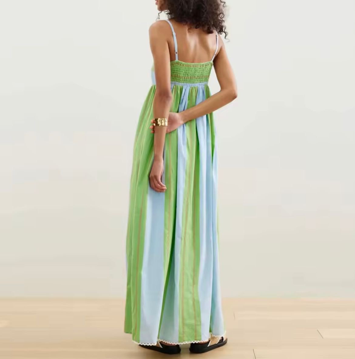 Amalfi Striped Dress💚💙