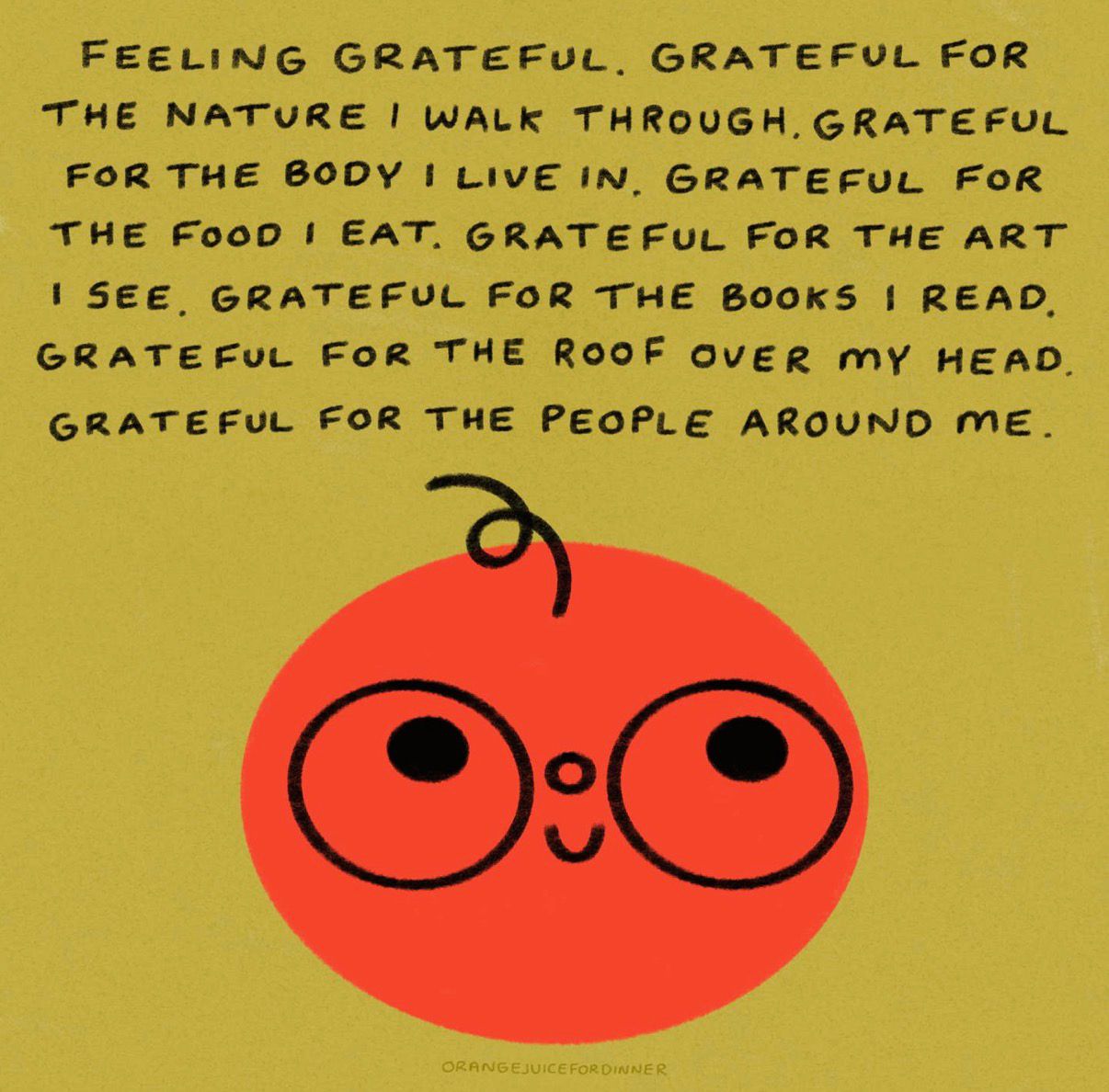 Feeling Grateful Print