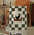 Feline Fine Black Cat Print