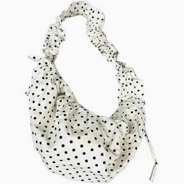 White Polka Dot Bag